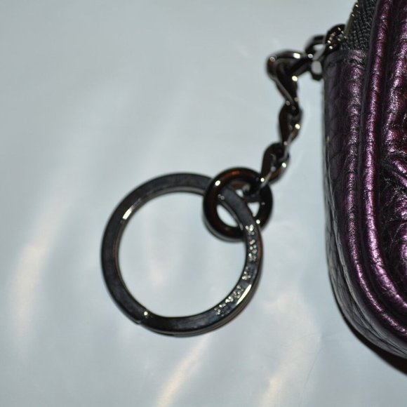 NWT BURBERRY GRAINY LEATHER COIN CASE WITH KEY RING - Picture 4 of 7